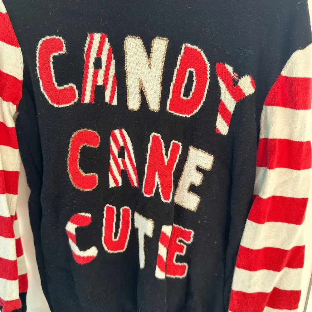Well Worn Holiday Sweater red black